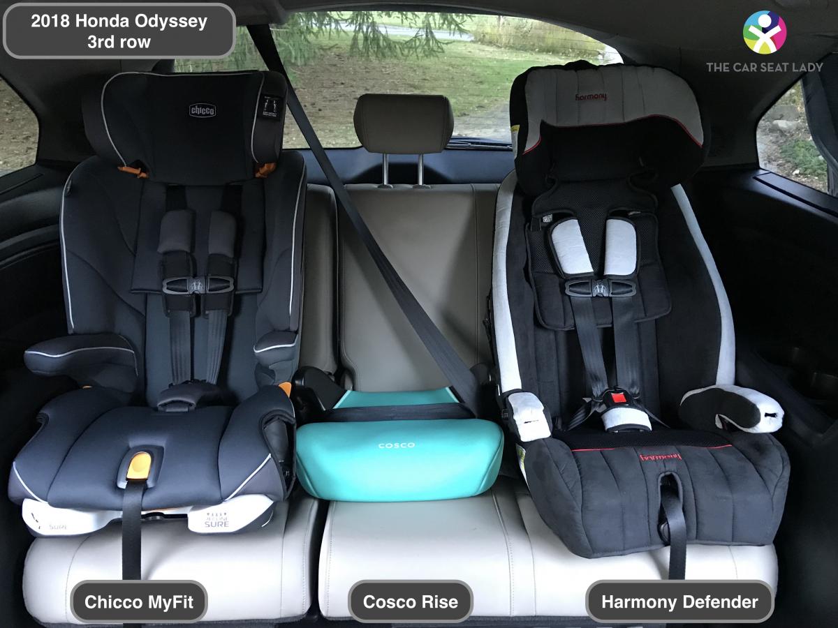 The Car Seat Lady2018 Honda Odyssey 3rd row 3across project The Car